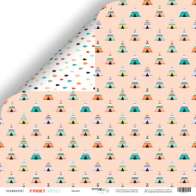 Лист двусторонней бумаги 30x30 Вигвам Funny Friends, Scrapmir