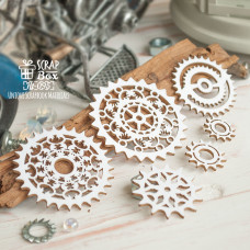 Чіпборд набір шестерень №2, 90 x 97 мм, Ht-095, Scrapbox