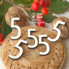 Цифра 5, розмір 30 x 13 мм, Fl-023, Scrapbox