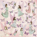 Скраппапір 30х30 см одностороння з глітером Flutterby, Fairy Garden, 30x30, Kaisercraft