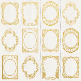 Скрапбумага с фольгированием Romantique, 30x30, Kaisercraft