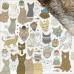 Скрапбумага двусторонняя Cats - Pawfect, 30x30, Kaisercraft
