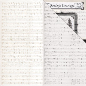 Скрапбумага двусторонняя Xms melody - Christmas Edition, 30x30, Kaisercraft