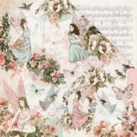 Скраппапір двосторонній Dance - Fairy garden, 30x30, Kaisercraft