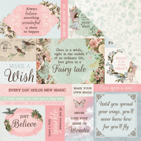 Скраппапір двосторонній Wishes - Fairy garden, 30x30, Kaisercraft