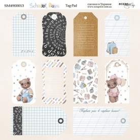 Аркуш двостороннього паперу 20х20см Tag-Pad School Days Scrapmir