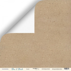 Лист двусторонней бумаги 30x30 Scrapmir Крафт -  Blue & Blush