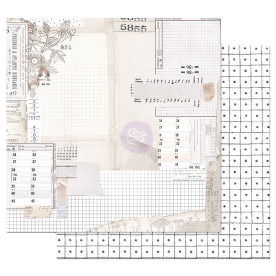 Двусторонняя бумага The Last Hour - Pretty Pale, с фольг. 30х30 см, Prima