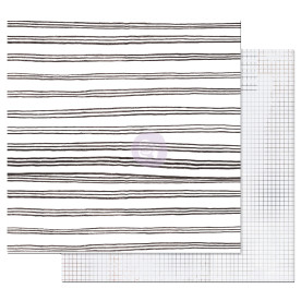 Двосторонній папір Blurred Lines - Pretty Pale, з фольги. 30х30 см, Prima