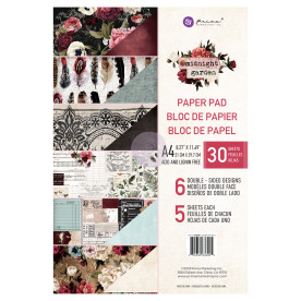 Набір скраппаперу Midnight Garden, А4 21 * 29,7 см, 6 листів, Prima