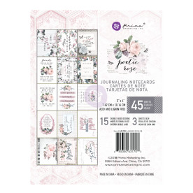 Набір карток Poetic Rose, 15 шт. 7,62х10,16 см, Prima