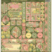 Набір скраппаперу Garden Goddess 16 аркушів + наклейки 30х30 Graphic45