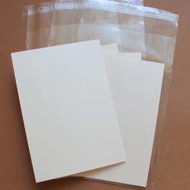 Заготівля для листівки перламутрово-рожева, 12х17 см.