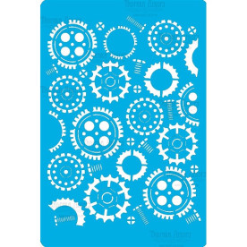 Трафарет Шестеренки FDTR254, 15х20 см, Фабрика Декору