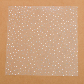 Ацетатный лист Белый горошек, 30,5х30,5 см, Артузор