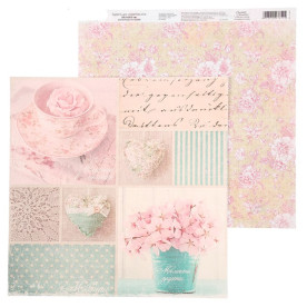 Папір для скрапбукінгу Слухай голос серця, 30,5х30,5 см, 180 г / м, Артузор