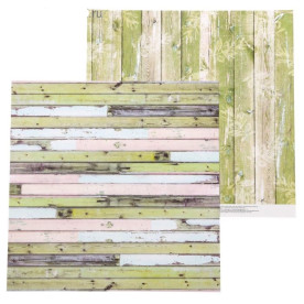 Бумага для скрапбукинга Летние досочки, 30,5х30,5 см, 180 гр/м2, Артузор