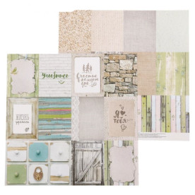 Папір для скрапбукінгу Картки 30.5х30.5 см 180 г / м, Артузор