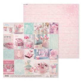 Папір для скрапбукінгу Happy moments, 30,5х30,5 см, 180 г / м, Артузор