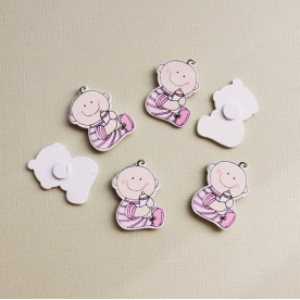 Дерев'яне прикраса "Малюк", 3х3,5 см.