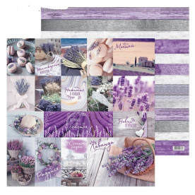 Папір для скрапбукінгу Лавандові мрії, 30,5х30,5 см, 180 г / м, Артузор