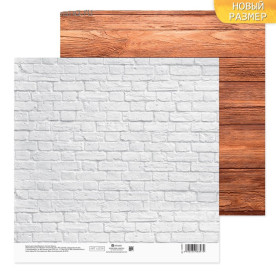 Бумага для скрапбукинга Массив дерева, 20х20 см, 180 г/м, Артузор