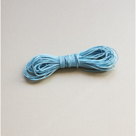 Вощеный шнур голубого цвета 5 м.