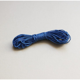 Вощений шнур синього кольору 5 м.