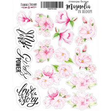 Набір наклейок (стікерів) # 035, Magnolia in bloom, 21х16 см, Фабрика Декору