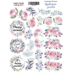 Набор наклеек (стикеров) #031, Mysterions garden, 21х16 см, Фабрика Декора