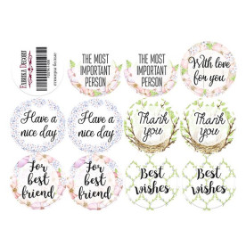 Набор наклеек (стикеров) для журналинга #1-008, 21х15 см, Фабрика Декора