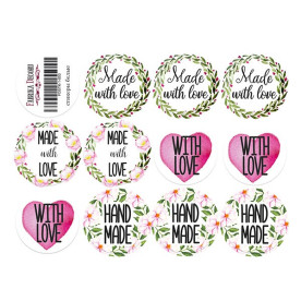 Набор наклеек (стикеров) для журналинга #1-003, 21х15 см, Фабрика Декора