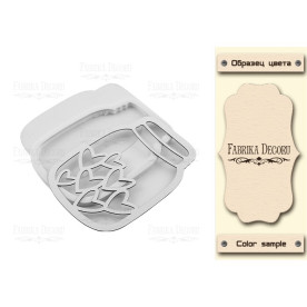 Заготівля для шейкера Hearts in jar 10,3х7,5, колір молочний, Фабрика Декору