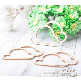 Чипборд шейкер Тучки 44*29мм 3шт 2375, Valeo