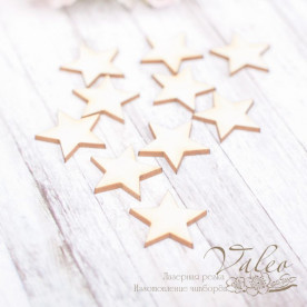Чипборд набор Звездочки 10шт 17*16мм 1939, Valeo