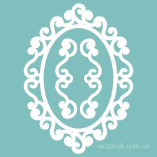 Чіпборд Набір рамка + венезлі 08 48 * 66 мм, Вензелік