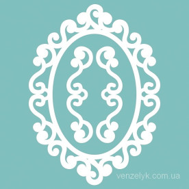 Чіпборд Набір рамка + венезлі 08 48 * 66 мм, Вензелік