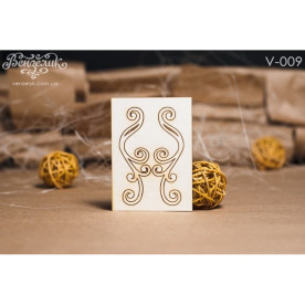 Чипборд Набор вензелей 09 19*60 мм,  Вензелик