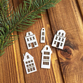 Чіпборд Будиночки 105 * 55мм, Вензелік