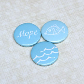 Набор значков-фишек Море, 3 шт. 