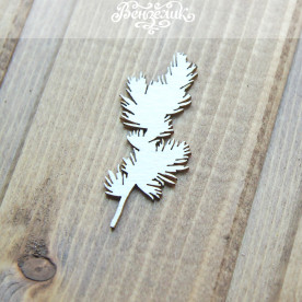 Чипборд Веточка 29 47*21мм, Вензелик