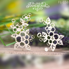 Чіпборд Набір флора 28 67 * 92 мм, Вензелік