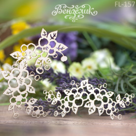 Чипборд Набор флора 27 94*97 мм, Вензелик