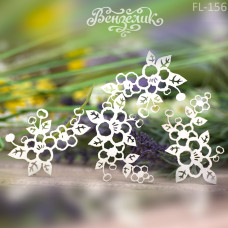 Чіпборд Набір флора 26 125 * 98 мм, Вензелік