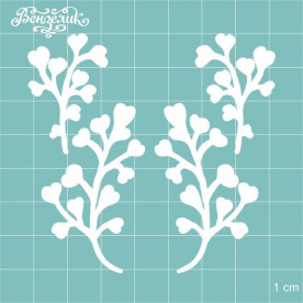 Чипборд Набор веточек 27 71*73 мм, Вензелик