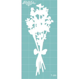 Чипборд Букетик лаванды 39*101 мм, Вензелик