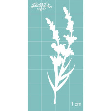 Чіпборд Гілка лаванди 23 * 70 мм, Вензелік