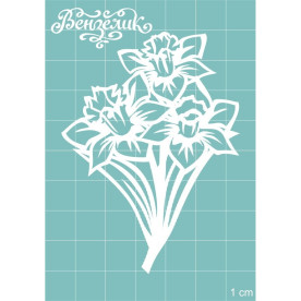 Чіпборд Нарциси 02 59 * 80 мм, Вензелік