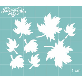 Чіпборд Набір листочків 06 60 * 48 мм, Вензелік
