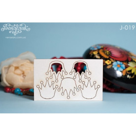 Чипборд Набор корон 28*28 мм, Вензелик